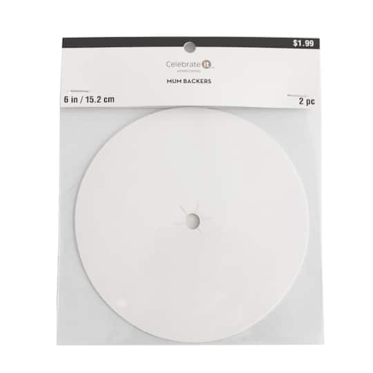 Round Mum Backers, 2ct. by Celebrate It®